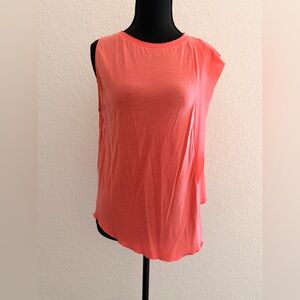 ZARA W&B Collection Coral Asymmetrical Muscle Tank Top
